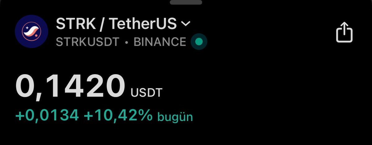 Eth hareketlendiği için eldeki $santos coinimi $STRK kaydırdım. $ARB oranla çok geri kaldı. Tepesi 7$