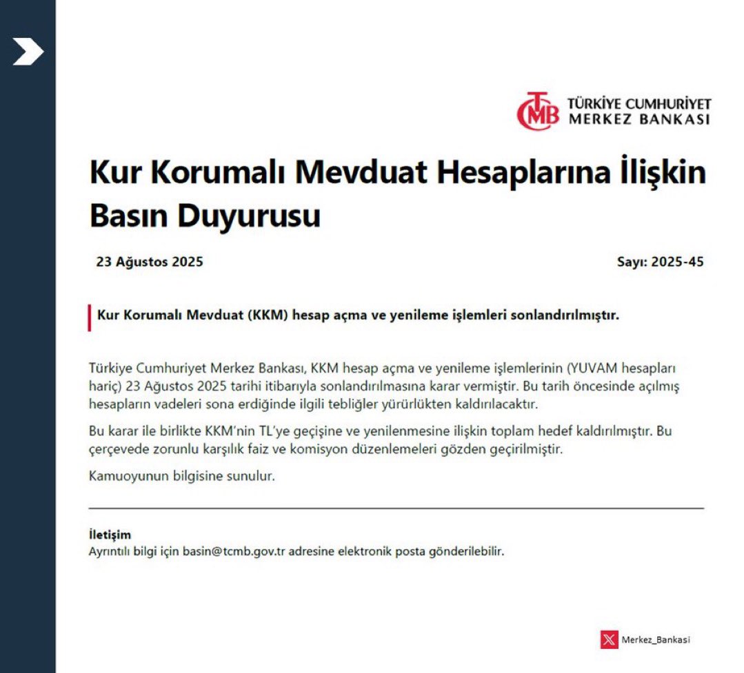 sokakkedisitv's tweet photo. #SONDAKiKA

🚨 Kur korumalı mevduat uygulaması sona erdi. https://t.co/grpwjZJd2b