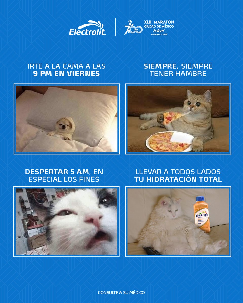 ¿Estás preparándote para el <a href="/MaratonCDMX/">Maratón de la Ciudad de México Telcel</a>? Cuéntanos qué situación te representa al 100. 😅