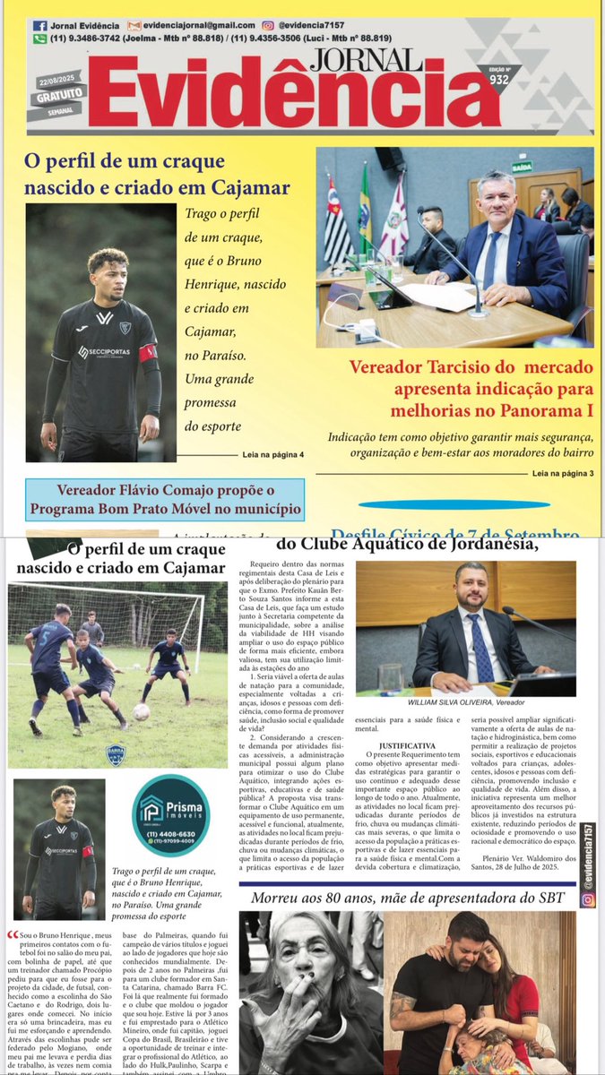 bhenrique5_'s tweet photo. Jornal CJ #jornalevidencia https://t.co/tSTKuTMKaV
