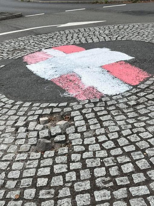 First it was England flags.

Now it is Denmark.

When is the madness going to end?