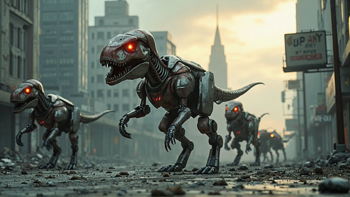 KJosephAuthor's tweet image. I rewatched the first #JurassicPark film last night. The #Crichton warning about greed-blinded, irresponsible technological advancement still feels fresh and relevant. Just swap #AI for #Velociraptors!