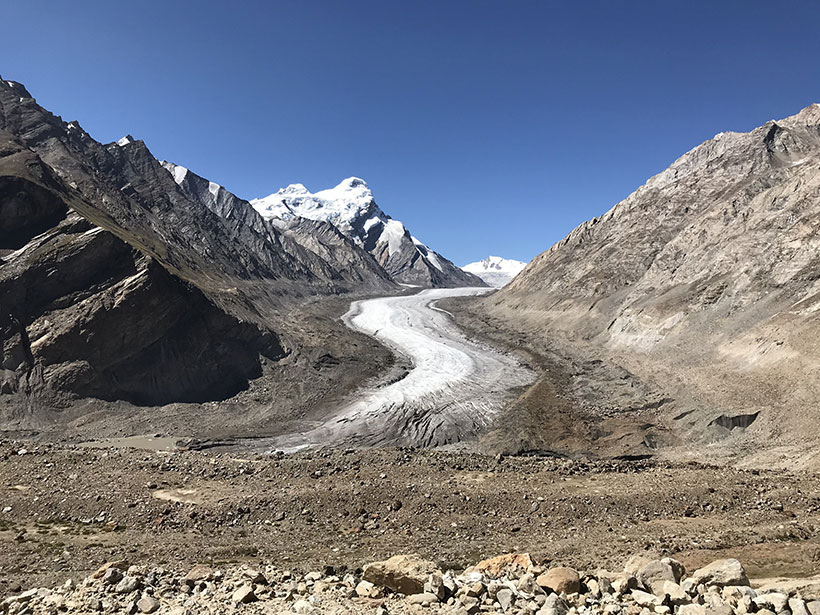 The Earth's glaciers are retreating at a pace that's not just a slow melt, but more like they're sprinting for the equator. For instance, if the current rate of melting continues, the glaciers in the Himalayas, which provide water to over a billion people, could lose about 66% of