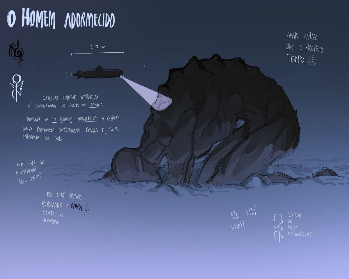 A temática da votação que ganhou o segundo lugar foi "marinha"

"O homem adormecido" é a criatura com a temática marinha
#OrdemParanormal
