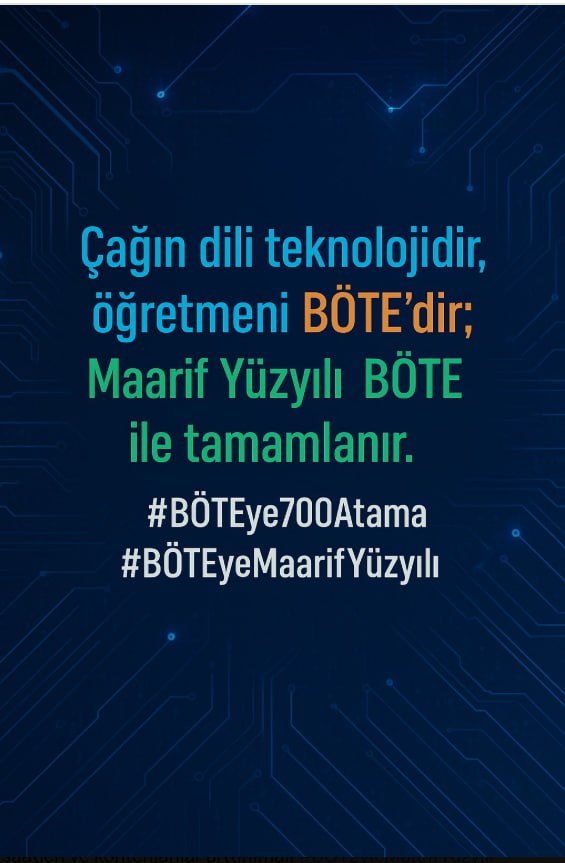 <a href="/edipuzen/">Edip Üzen</a> <a href="/Yusuf__Tekin/">Yusuf Tekin</a> in mesleki eğitime verdiği önemle ilkokul ve ortaokula da bilişim ve kodlama dersi gelecek inanıyoruz #BÖTEyleMaarifYüzyılı