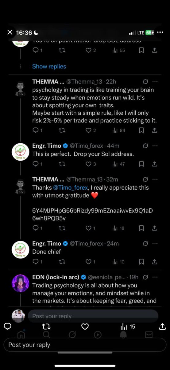 THEMMA |CryplexAI| (@themma_13) on Twitter photo I won giveaway here on X for the first time,only for someone else's to claim it ππ
Pour me water π₯²π₯²
My X π <a href="/Themma_13/">THEMMA ...</a>
Impersonator π @Themrna_13 I won giveaway here on X for the first time,only for someone else's to claim it ππ
Pour me water π₯²π₯²
My X π <a href="/Themma_13/">THEMMA ...</a>
Impersonator π @Themrna_13