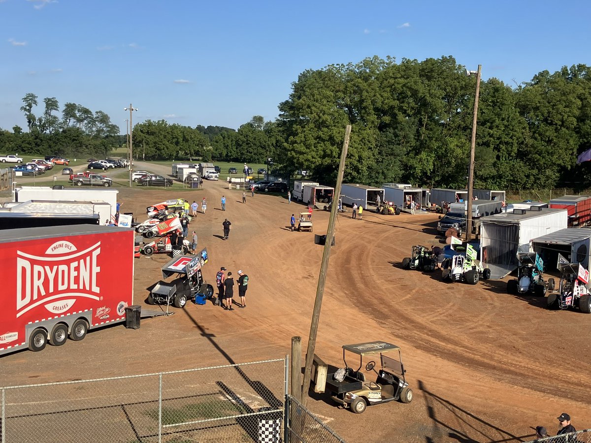 View of winged and wingless <a href="/SUPERSPORTSMANS/">SUPER SPORTSMAN</a> visiting <a href="/WilliamsGrove/">Williams Grove Speedway</a>.

Both are running features only tonight.