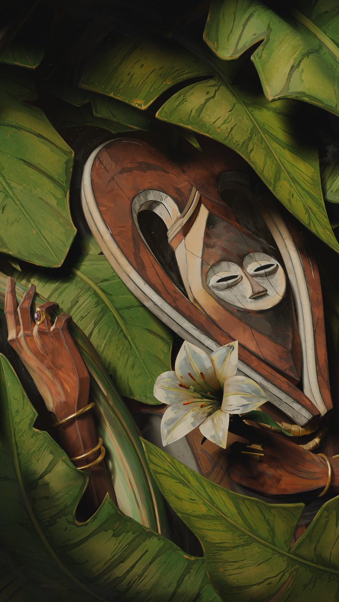 2 Congolese spirits done in my Art serie, 4 more to go !