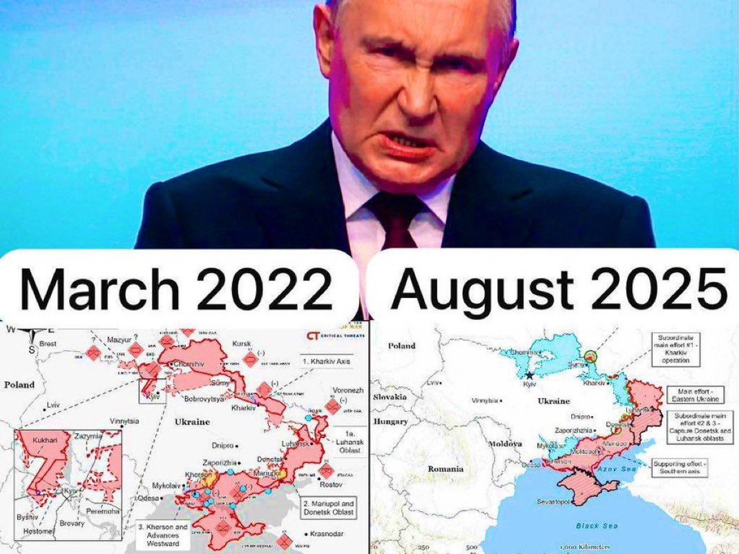 Trump is endorsing a genocidal nutsack, a dictator who lost over 50% of what he initially gained in 2022, his dominance of the Black Sea and sustained over 1 million casualties in a three day SMO. 
Trump is crooked, that’s all you need to know.