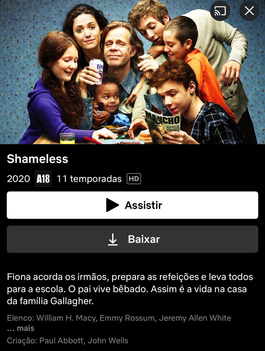 netflix_portal's tweet image. 🚨 “Shameless (U.S.)” já está disponível no catálogo da @NetflixBrasil.