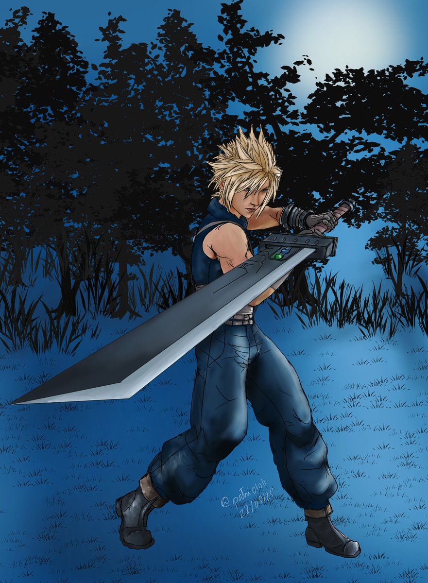 We're still in Cloud 's Month so, another drawing of our beloved Cloud❤️

#CloudStrife #FFVII #FinalFantasyVII