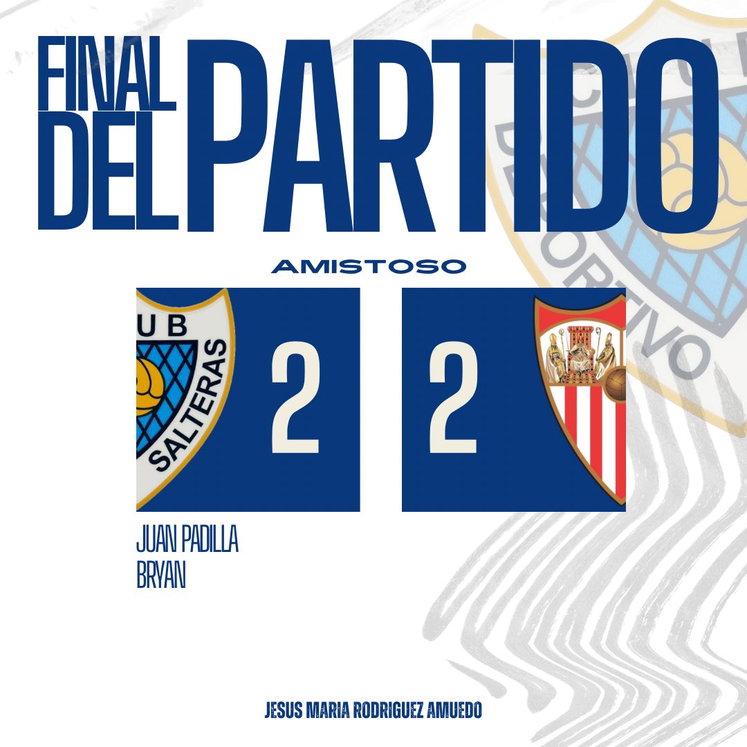 🔵⚪️ ¡Finaliza el partido!

CD Salteras 2-2 <a href="/Academy_SFC/">Sevilla FC Academy</a> 

#PasionQueNaceEnCasa 🔵⚪️