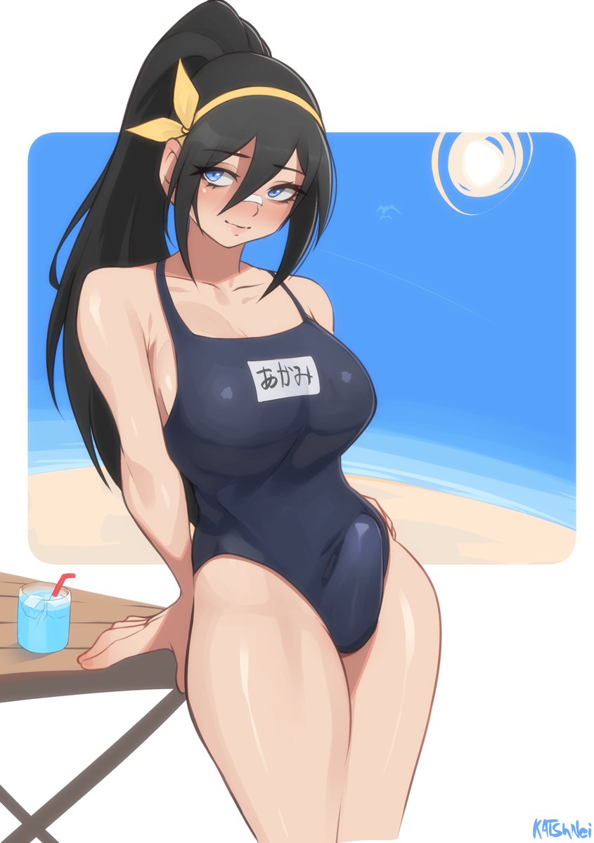 Katsunei's tweet photo. Only 1 month of summer left!
@Witchy134 ‘s OC Akami. Thanks for commishing! https://t.co/PGekm9nSMO