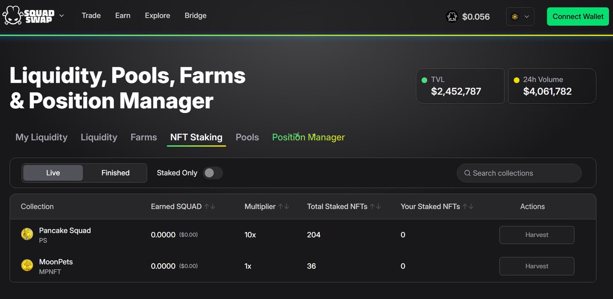 DCS (@damocs_) on Twitter photo Another BNB NFT collection has been added to <a href="/Squad_Swap/">SquadSwap 🐰💱</a> 👀
With the ability for projects to boost the pools who could be next??
squadswap.com/earn?type=nft-…
#BNBChain #BNBNFTs #NFTs Another BNB NFT collection has been added to <a href="/Squad_Swap/">SquadSwap 🐰💱</a> 👀
With the ability for projects to boost the pools who could be next??
squadswap.com/earn?type=nft-…
#BNBChain #BNBNFTs #NFTs