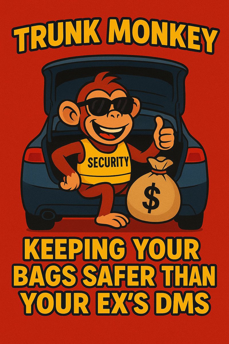 TrunkMonkey2000's tweet photo. You best believe it, no games, no multiple wallets, no bundles, secure your bags with #TrunkMonkey on https://t.co/8XL9dQ8vYt 9FnHm85zpjSjtbqzfyd3weSuvVZws6eQ8gskhtWQpump https://t.co/bxI002MAKH