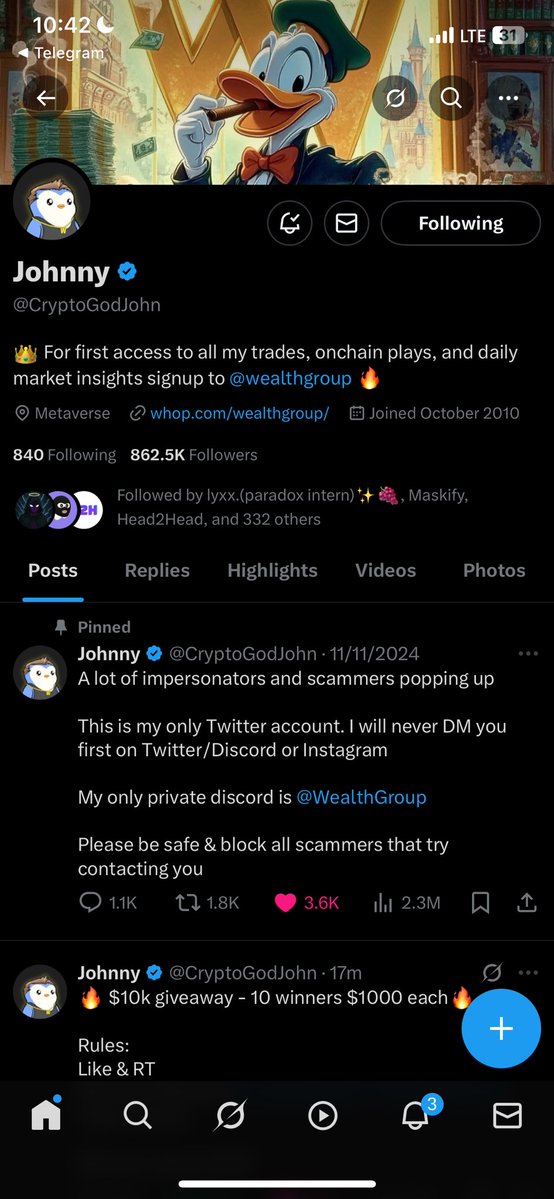 π°ππππͺ (@fwdegenn) on Twitter photo <a href="/CryptoGodJohn/">Johnny</a> <a href="/WealthGroup/">Wealth Group</a> Following you both with notifications on Chad
$10k is hugeee, brothers will eat goood and thatβs all thanks to you
Appreciate you Chad , thank you for doing this!β€οΈ
<a href="/saggzcantmiss/">saggz.sol</a> <a href="/WellzOnSol/">α΄‘α΄llΙ | David Arc</a> <a href="/CryptoGodJohn/">Johnny</a> <a href="/WealthGroup/">Wealth Group</a> Following you both with notifications on Chad
$10k is hugeee, brothers will eat goood and thatβs all thanks to you
Appreciate you Chad , thank you for doing this!β€οΈ
<a href="/saggzcantmiss/">saggz.sol</a> <a href="/WellzOnSol/">α΄‘α΄llΙ | David Arc</a>
