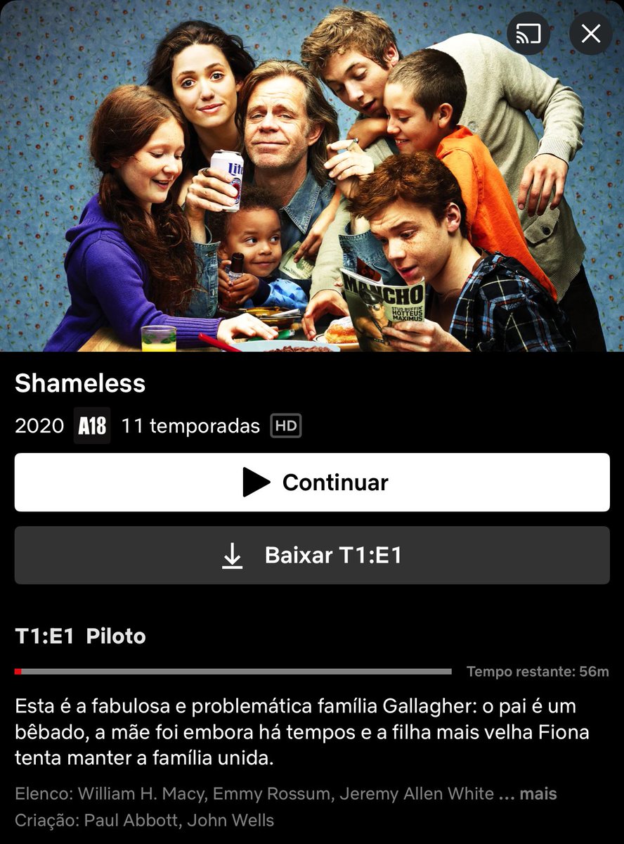Matheus Amaral (@cinestera) on Twitter photo 🚨Shameless chegou DO NADA na <a href="/NetflixBrasil/">netflixbrasil</a> 🚨
Netflix se consolidando como um dos melhores catálogos de streaming! Essa série é OURO!!! Assistam pelo amor de Deus, eu amo demais. 🚨Shameless chegou DO NADA na <a href="/NetflixBrasil/">netflixbrasil</a> 🚨
Netflix se consolidando como um dos melhores catálogos de streaming! Essa série é OURO!!! Assistam pelo amor de Deus, eu amo demais.