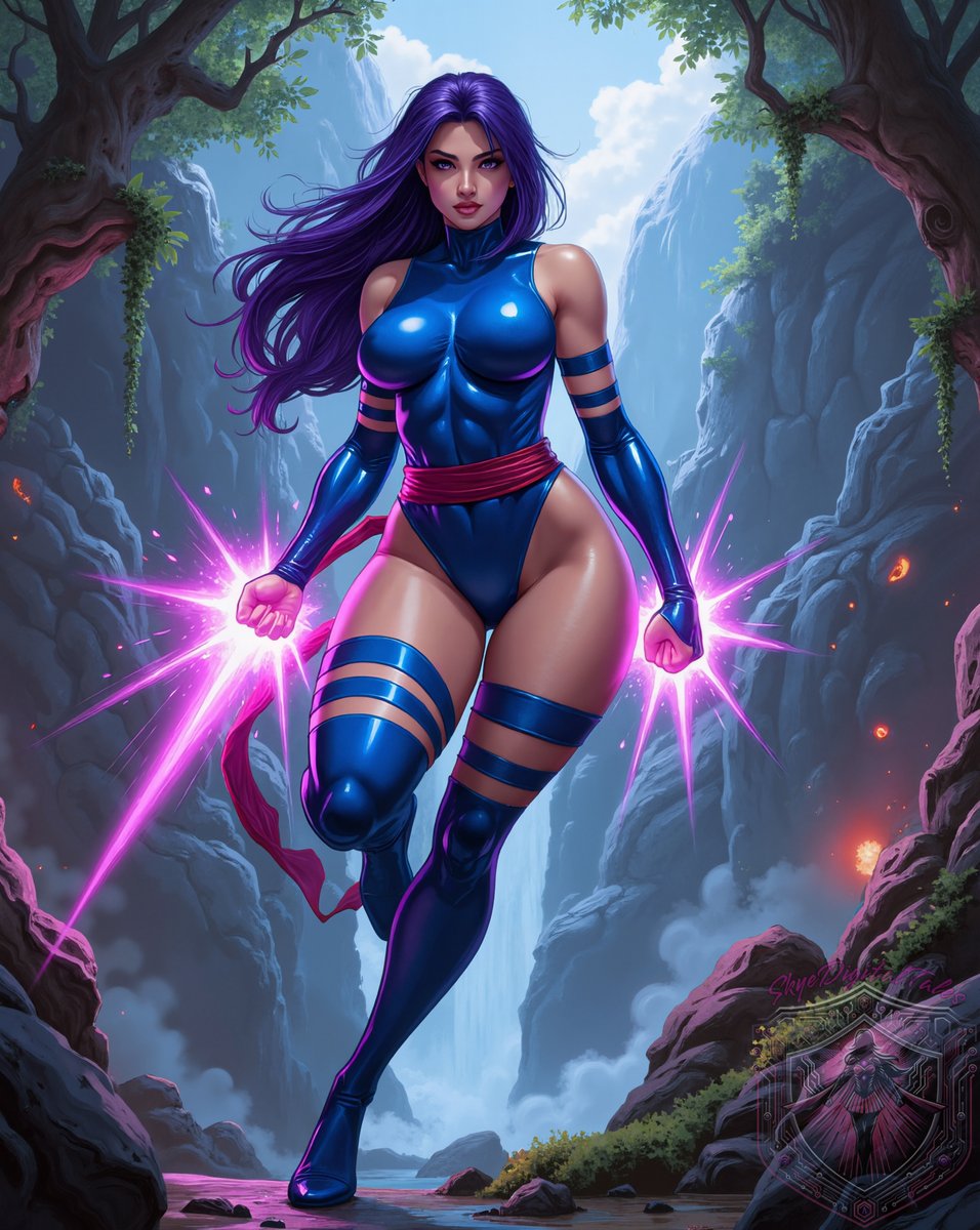 Psylocke
-----
Follow me for more content, and if you are interested in spicy pieces, checkout my other pages 😉🩷
patreon.com/SkyeDigitalTal…
deviantart.com/skyedigitaltal…
#aiart #aigirl #digitalart #digitalillustration #Psylocke #Marvel #XMen #FanArt #SuperHeroine