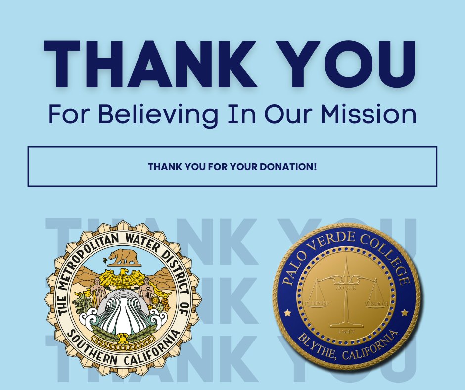 A heartfelt thank you to Metropolitan Water District for supporting PVC’s Week of Welcome by providing water for our students, staff, and community. Your generosity helped keep our Pirates refreshed and energized as we kicked off a successful academic year! 💧🏴‍☠️