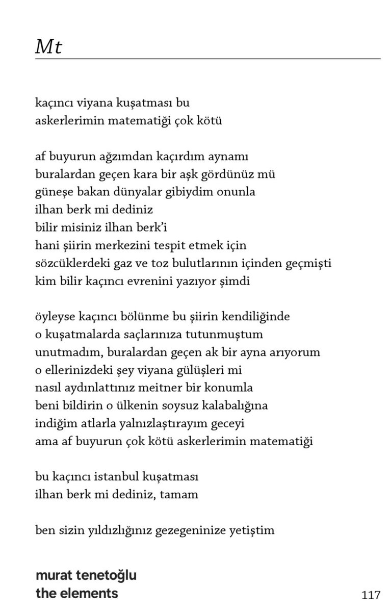 murattenetoglu's tweet photo. meitneriyum elementi
simge: Mt
atom/şiir no: 109

murat tenetoğlu
the elements
sayfa: 117 https://t.co/egmVRJCTIw