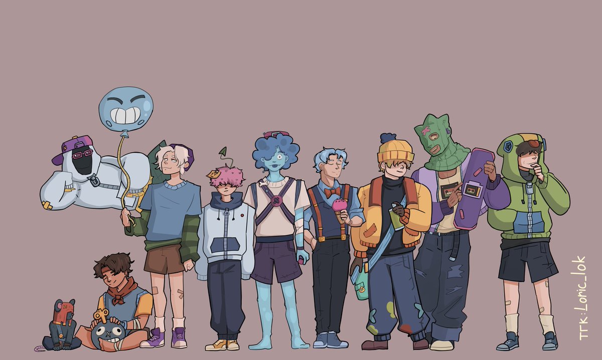 Part 3/4 #Shade #Tick #Moe #Gus #Sprout #Squeak #Lou #Otis #Ollie #Leon #Brawlstars #BrawlStarsArt #brawlstarsfanart