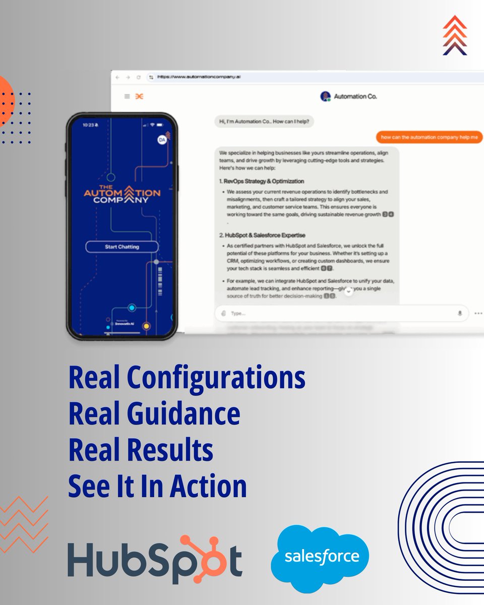 automationcomp's tweet image. Built specifically for Salesforce & HubSpot teams who need instant answers to platform questions-pipeline setup, automation errors, reporting config, and more.
Real guidance for YOUR actual CRM setup, not generic advice.
📍 Book your Automation App demo: hubs.li/Q03F5Zjt0