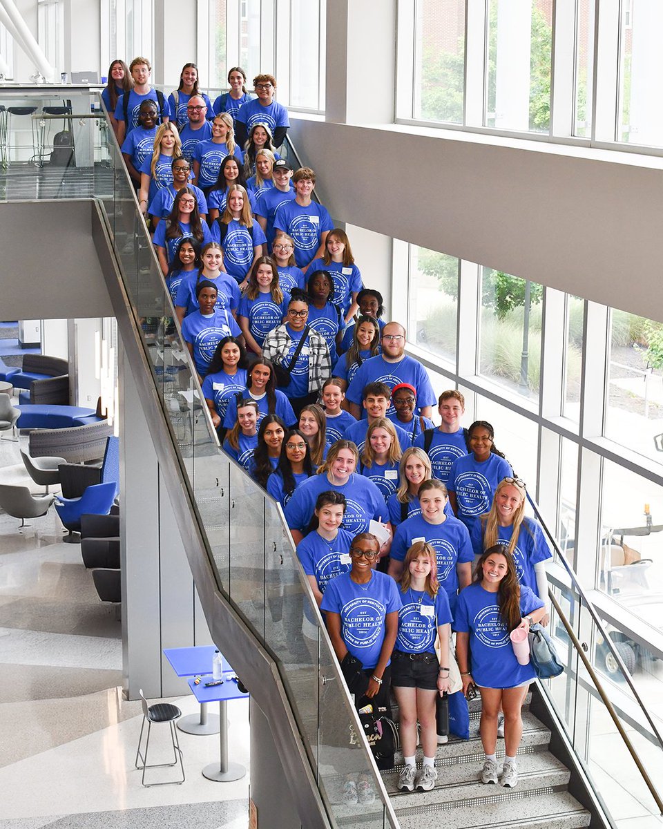 UKCPH's tweet photo. We are excited to welcome the newest College of Public Health students to campus! 🐾 #Classof2029 #PublicHealth #KWeek https://t.co/19HPgtFse4