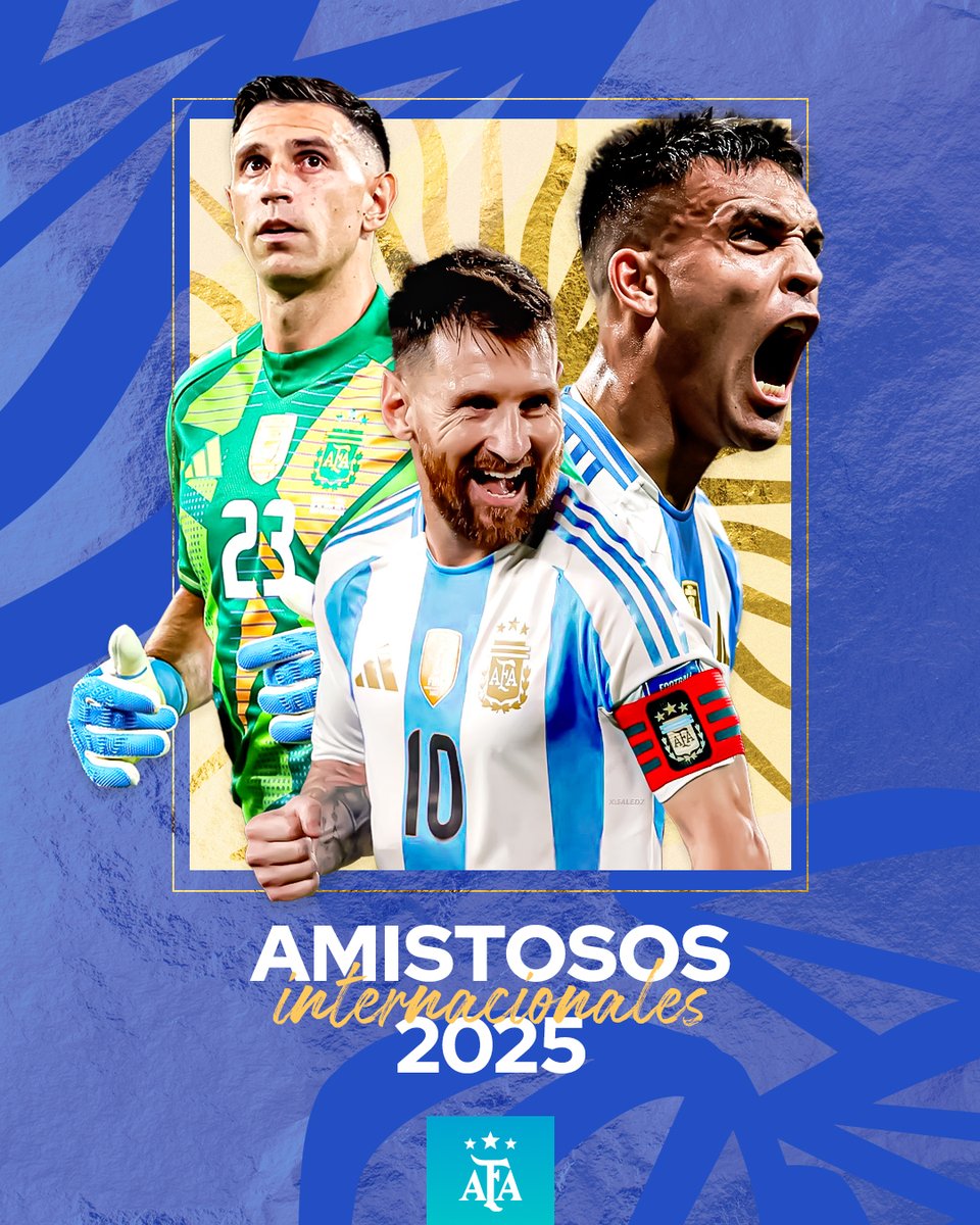 Argentina's tweet photo. #SelecciónMayor Información sobre los amistosos internacionales 2025 que afrontará la Selección conducida por Lionel Scaloni.

📰 https://t.co/8HJB8owY9C https://t.co/gpIjfa3m8b