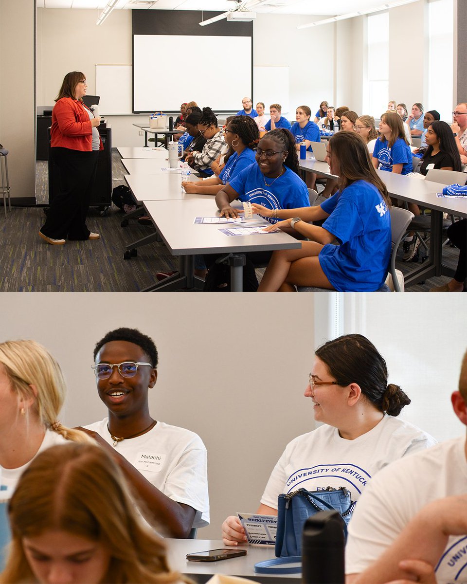 UKCPH's tweet photo. We are excited to welcome the newest College of Public Health students to campus! 🐾 #Classof2029 #PublicHealth #KWeek https://t.co/19HPgtFse4