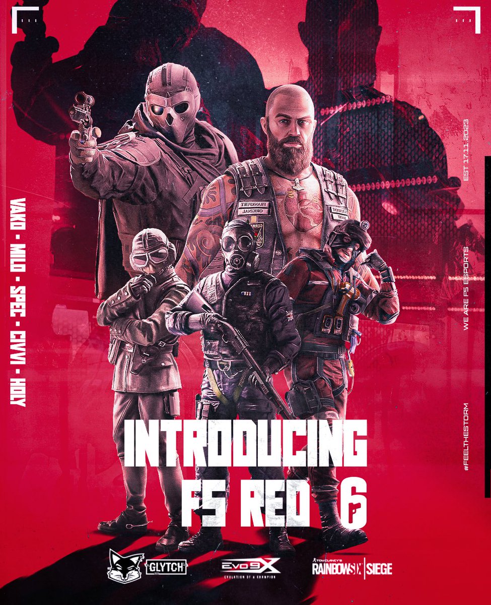 The storm keeps on growing! 🌪️ 
🔴Welcome F5 RED🔴

🔴 @vakonohacko 
⚪️ @spec_r6s
🔴 @Holy_zk
⚪️ <a href="/Jon_Moore23/">Jon Moore</a>
🔴 <a href="/MiloZJM/">SKYL Milo</a>

⚪️ <a href="/TisModeloTime/">Modelo</a>

💼 <a href="/JagerClutch/">abby</a>
💼 @JarJarBo9nks
🗒️ <a href="/JamSadd/">Jam</a>
🗒️ <a href="/Jolvzz/">Jolvz</a>

#FeelTheStorm | #F5R6