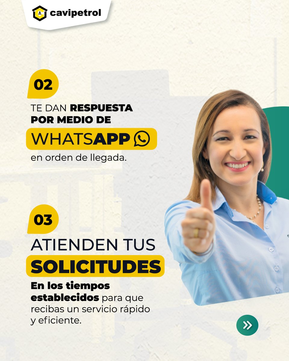 Cavipetrol's tweet photo. ¿Tienes dudas o necesitas enviar documentos? 📩
Tu Asesor Integral está listo para ayudarte:
✅ Responde por WhatsApp
✅ Envía y recibe documentos
✅ Atiende tus solicitudes a tiempo

Conoce más aquí: https://t.co/8X9k06RyQp 

#Cavipetrol #AsesorIntegral #EvolucionamosContigo https://t.co/4j8t0C1Anm