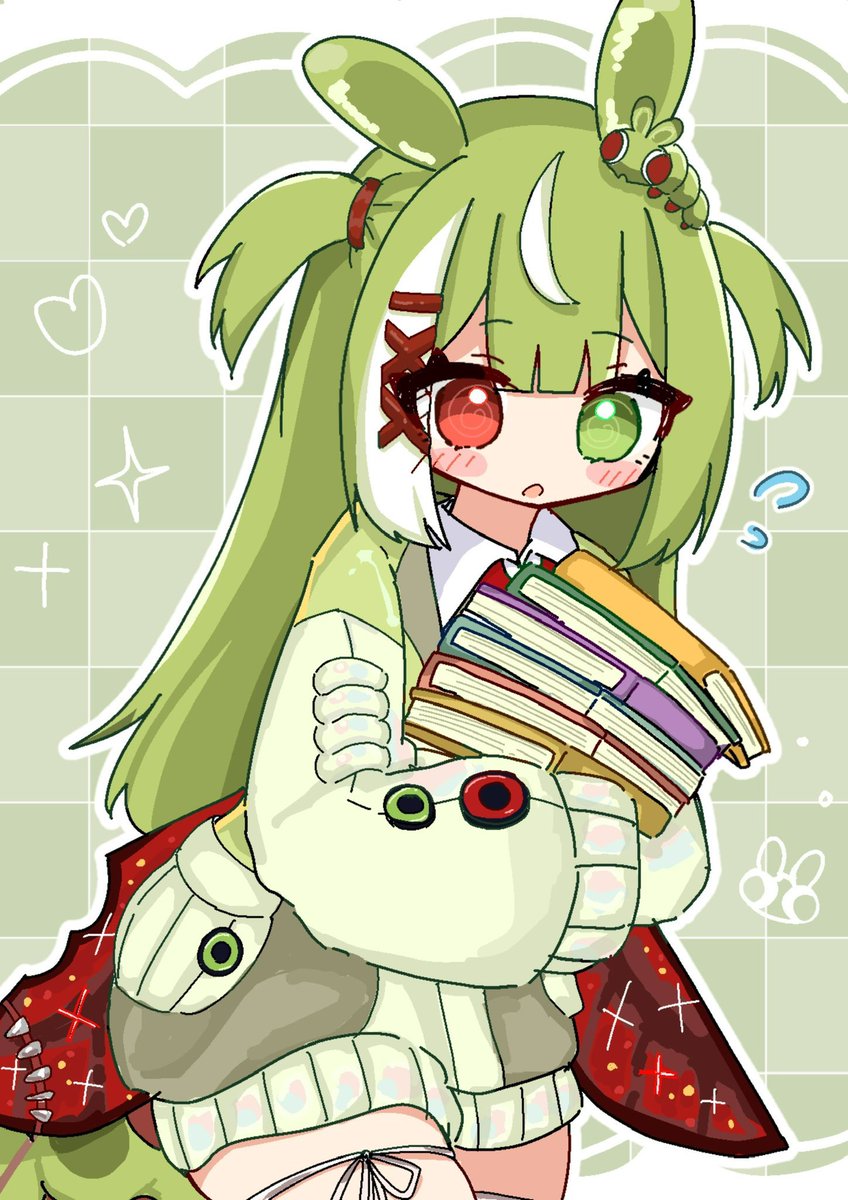 Hello, new faces!

I’m Lydia, an IRL librarian and bookworm VTuber who enjoys playing games, yapping, and eating books! 📚🐛

I’m currently on hiatus (and in Japan!!), and hope to return to streaming sometime soon to show off my new model! ✨

Nice to meet you!~ (っ◔◡◔)っ 💚