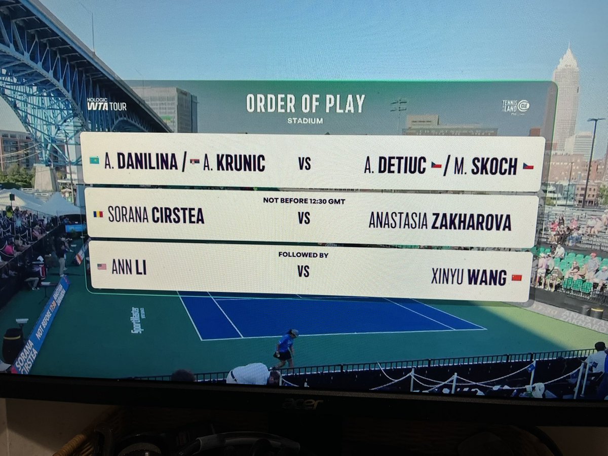 Semi final Friday in Cleveland anyone?? 🎙️🎾