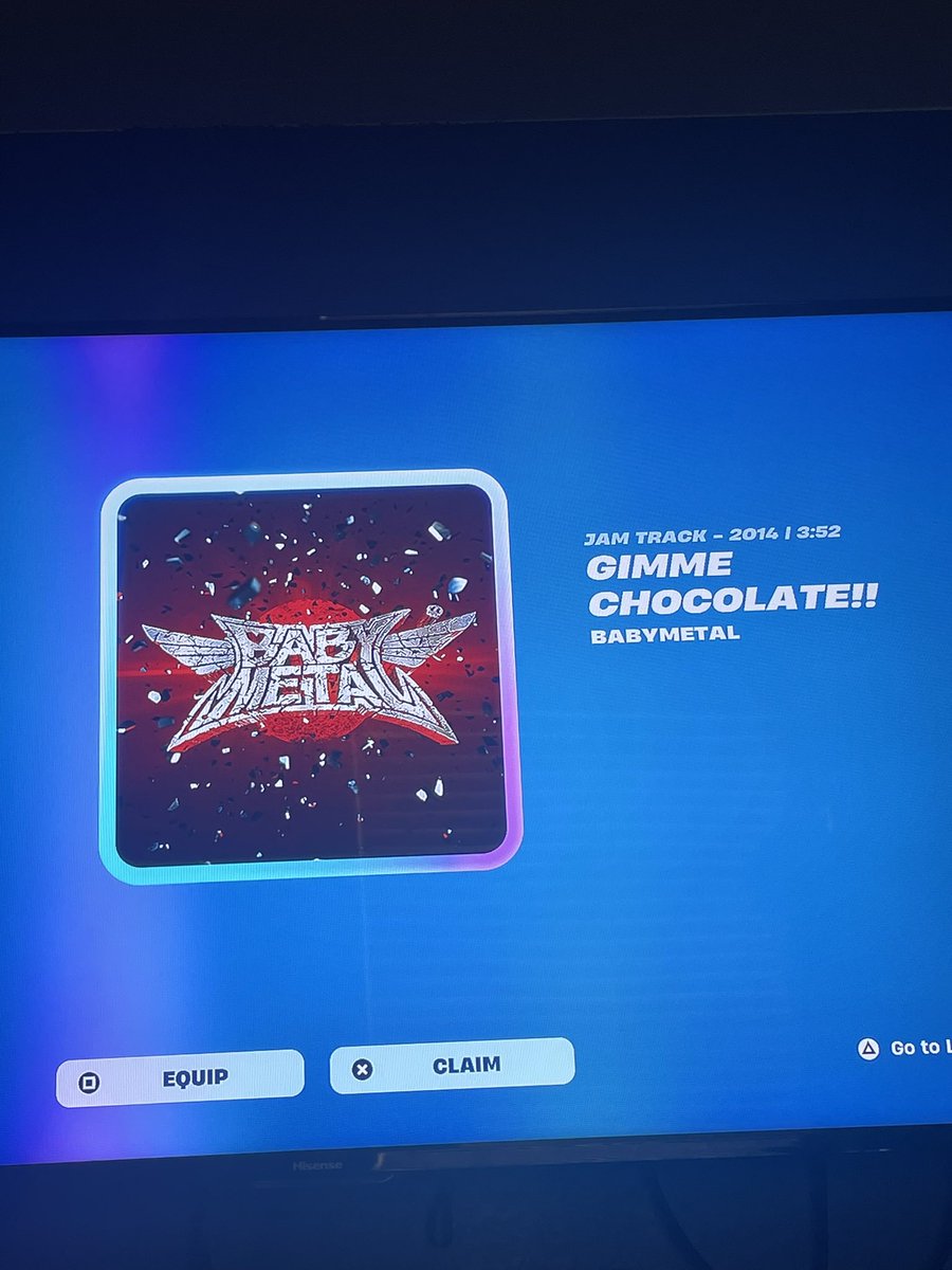 SwooshIsdaKid's tweet photo. Looks like my request has been answered @Fortnite @BABYMETAL_JAPAN 🫡 https://t.co/ekdTZx5HsQ