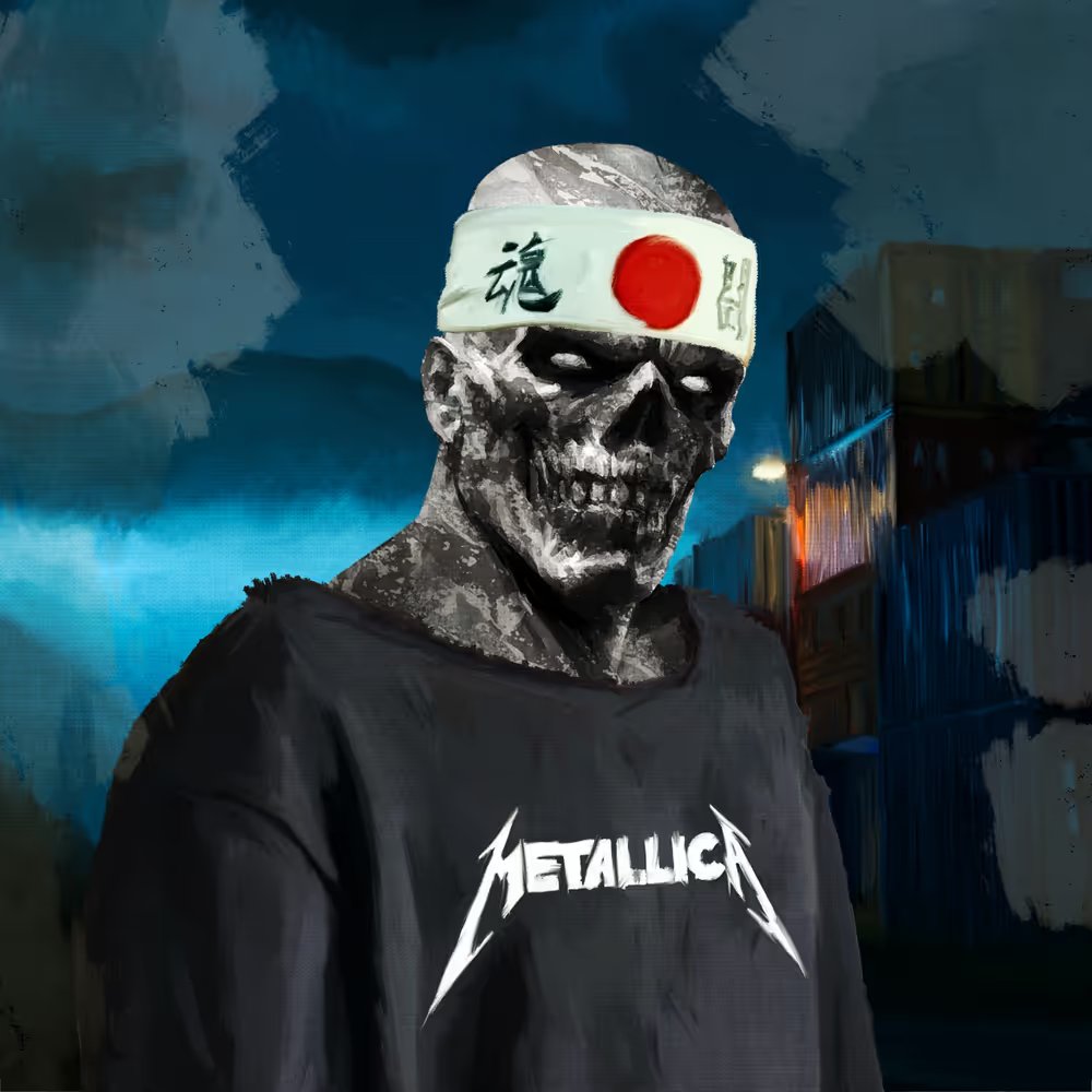 javpixel_art's tweet photo. Grabbed this badass mfer from the secondary market.   
Japan + Metal , couldn't resist. 

Congrats @shepherd_vito , great collection ! https://t.co/1l1ntD0Uvj