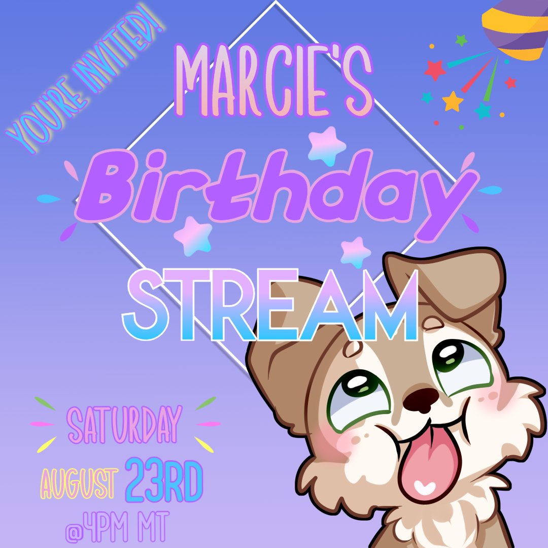 Marcie is all clean for her Puppy Party tomorrow 🥳 🎉