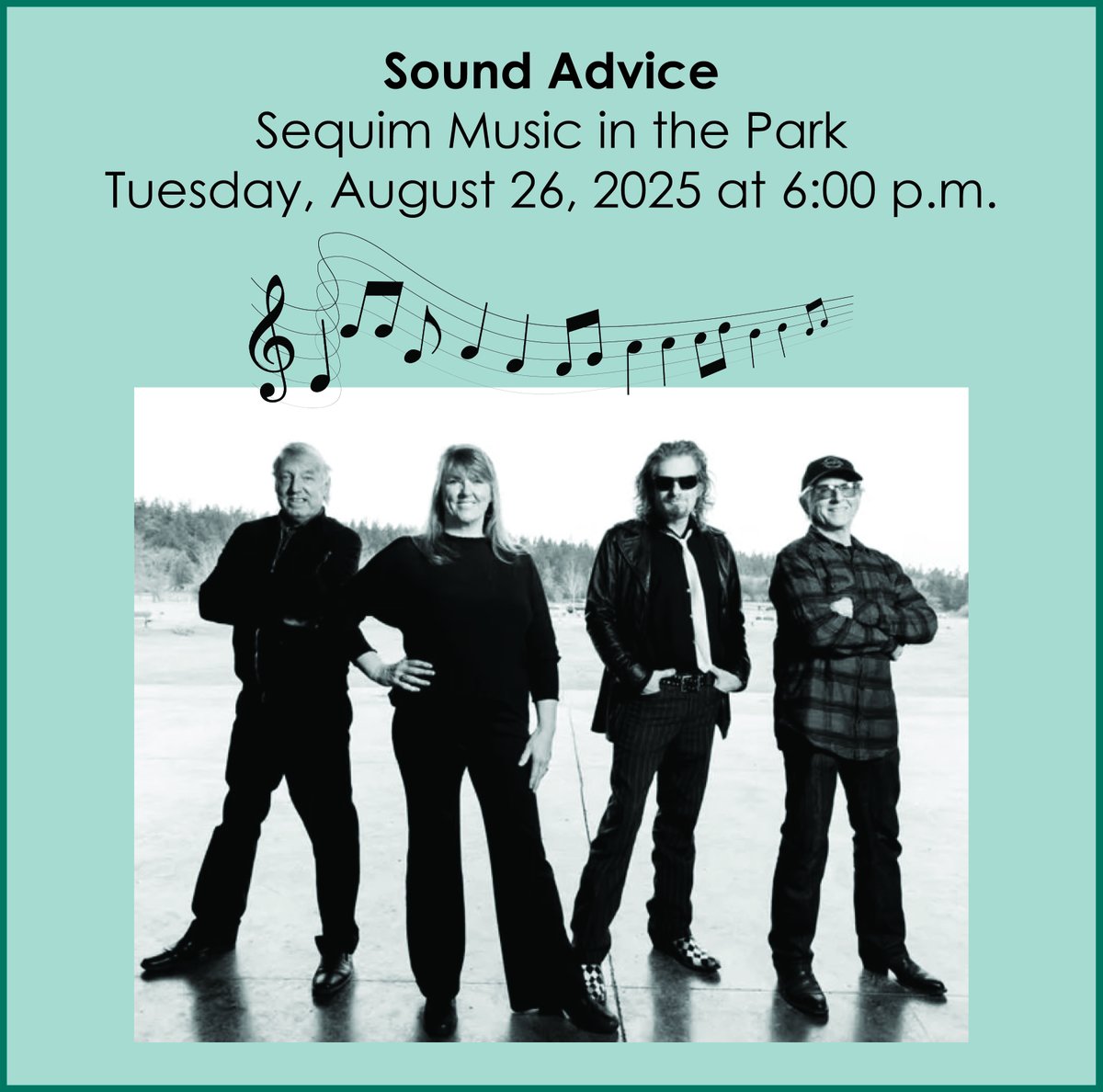 Join us for Music in the Park on Tuesday, August 26 at 6 pm at the James Center for the Performing Arts at Carrie Blake Park, 500 N. Blake Ave., for 60's and 70's favorites and classic soul with the Sound Advice Band.  See the full summer schedule at ow.ly/O1Aj50W6HQw