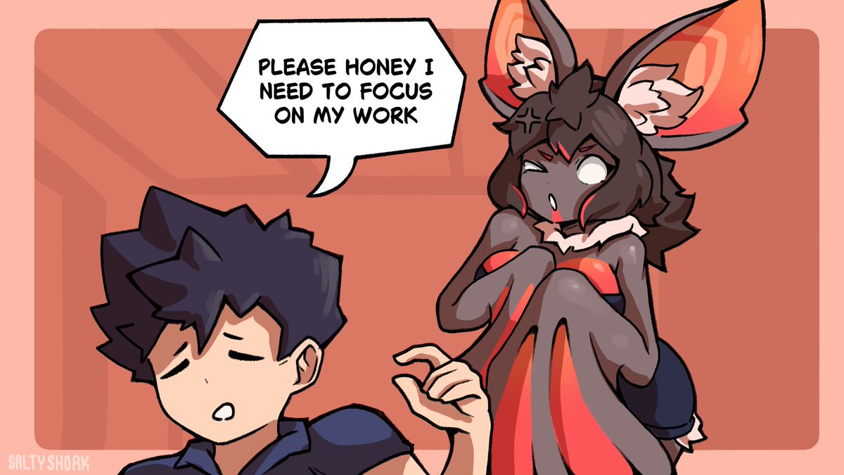 SaltyShorks's tweet photo. Vampire Bat Girl wants to cuddle. https://t.co/UKvNgsQEOy