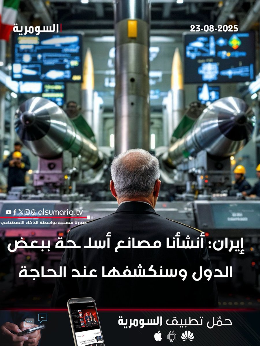 إيران: أنشأنا مصانع أسلحة ببعض الدول وسنكشفها عند الحاجة

التفاصيل كاملة داخل الرابط:
alsumaria.tv/news/538050