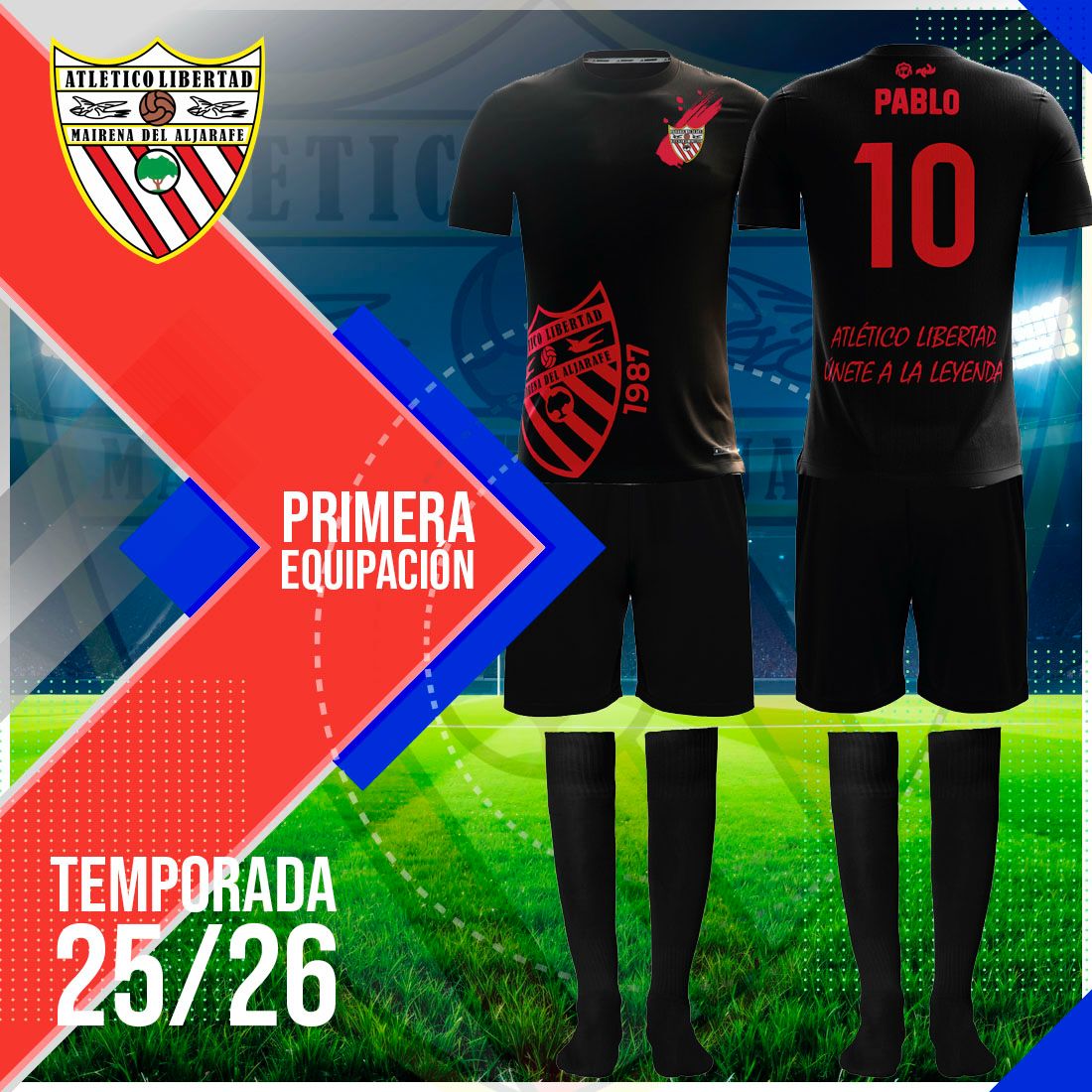 Atl_Libertad's tweet photo. Con ilusión os presentamos la nueva piel que cubrirá los corazones liberteños esta nueva temporada .💪❤️🖤🤍.
Colores que brillarán en todos los campos donde nuestr@s futbolistas defenderán a su club....al Club Atlético Libertad  

¡Vamooooosssss! https://t.co/0HSrCfxOtq