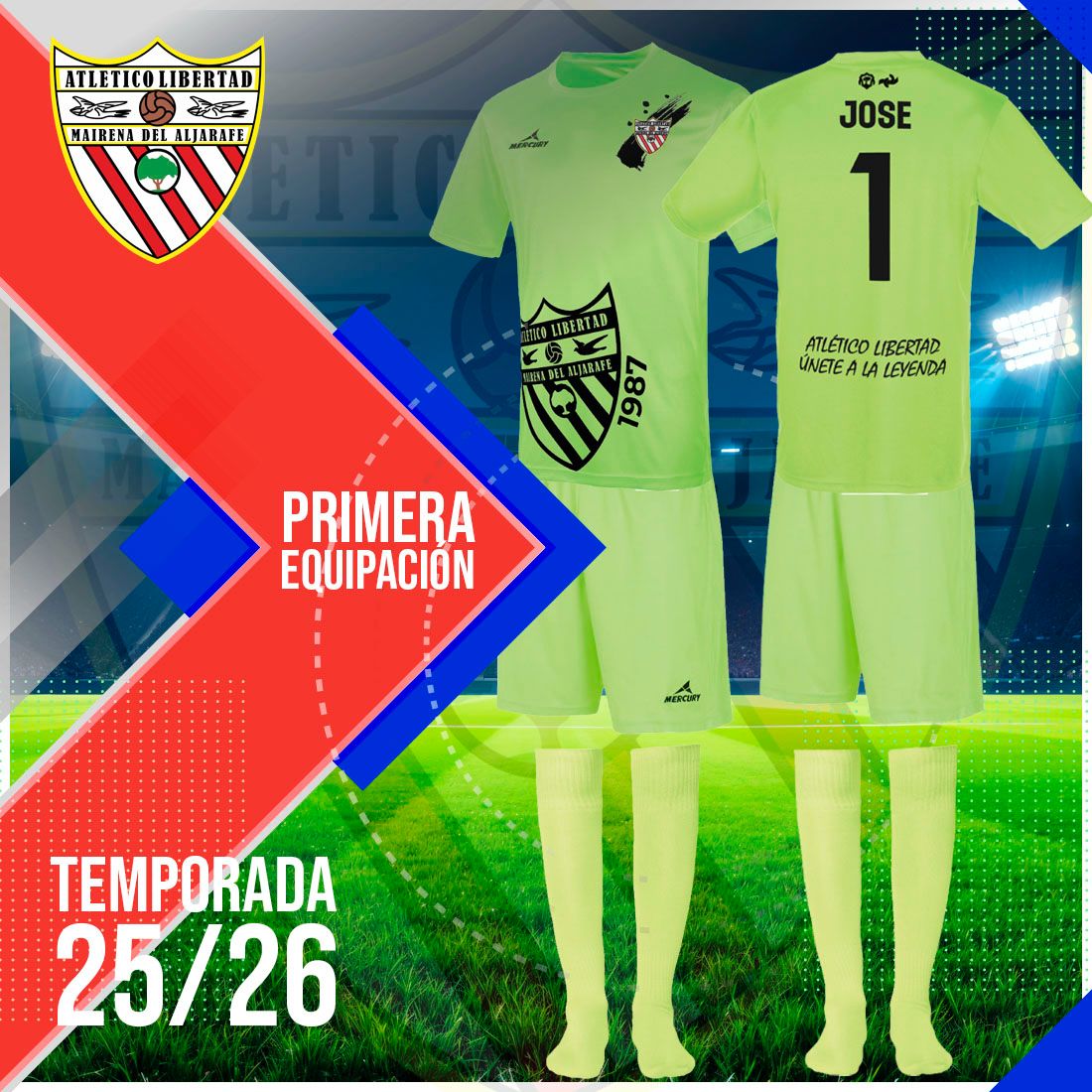 Con ilusión os presentamos la nueva piel que cubrirá los corazones liberteños esta nueva temporada .💪❤️🖤🤍.
Colores que brillarán en todos los campos donde nuestr@s futbolistas defenderán a su club....al Club Atlético Libertad  

¡Vamooooosssss!