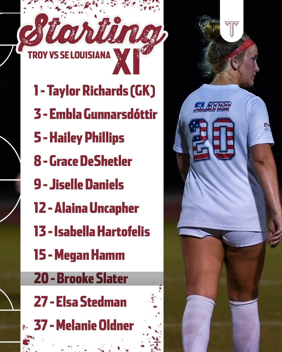Our XI for the Home Opener!

⏰ » 6 p.m. CT 
📺 » gotroy.us/uf2 
📊 » gotroy.us/o]4s 

#WEoverme | #OneTROY⚔️⚽️
