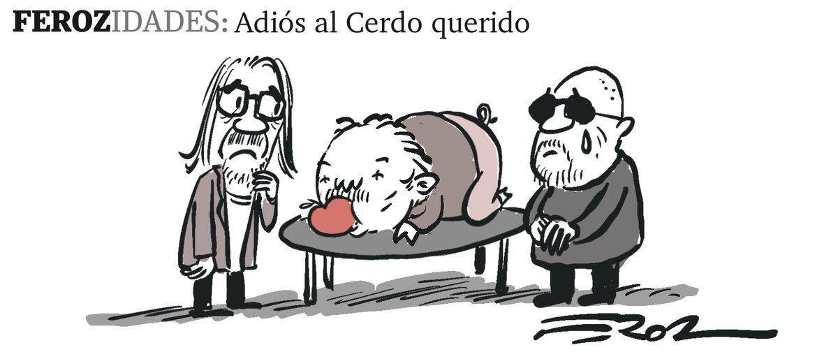 Un gran adiós al Cerdo. Al Querido Carlos Molina. No al que sabemos. Condolencias <a href="/MdeFrancisco12/">Martín De Francisco</a> <a href="/MamerMoure/">Santiago Moure</a>