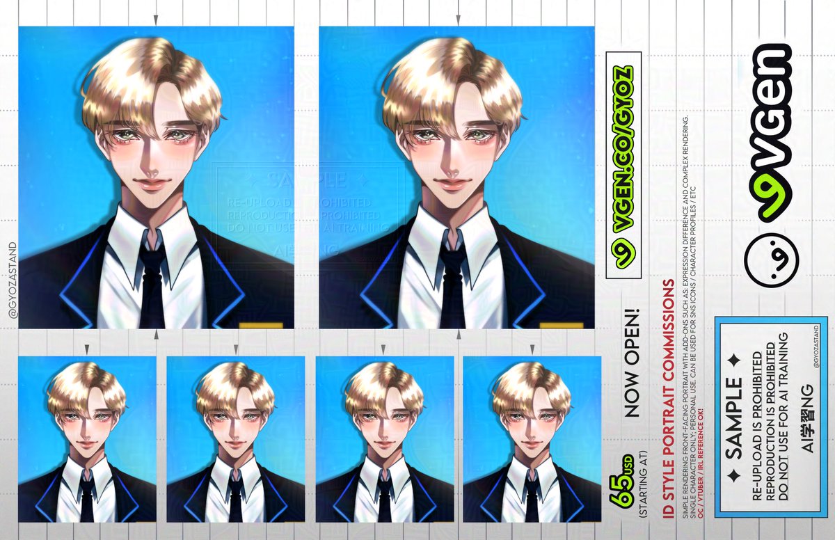 GyozaStand's tweet photo. Hello everyone!! ✨
I am opening slots for ID Photo Style Icons to pay bills, rent, +saving for a trip! I've been struggling with job searching and really need to make funds to keep living ><;;   

Any help/RT is appreciated!💚
You can send a request here: https://t.co/6kAExeraQA https://t.co/mJYHSSUp8p