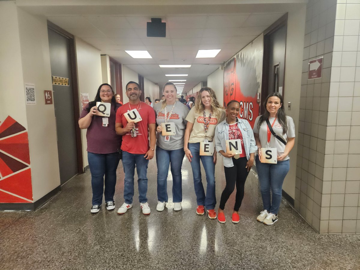 CrosbyMSCougars's tweet photo. What a fun day at CMS! Staff jumped into our Scrabble Challenge, proudly wearing their letters, teaming up, and creating amazing high-scoring words. The energy, creativity, and teamwork on display made this event a blast!

#FundayFriday #CrosbyMS #Scrabble https://t.co/dxiMpqiGCR