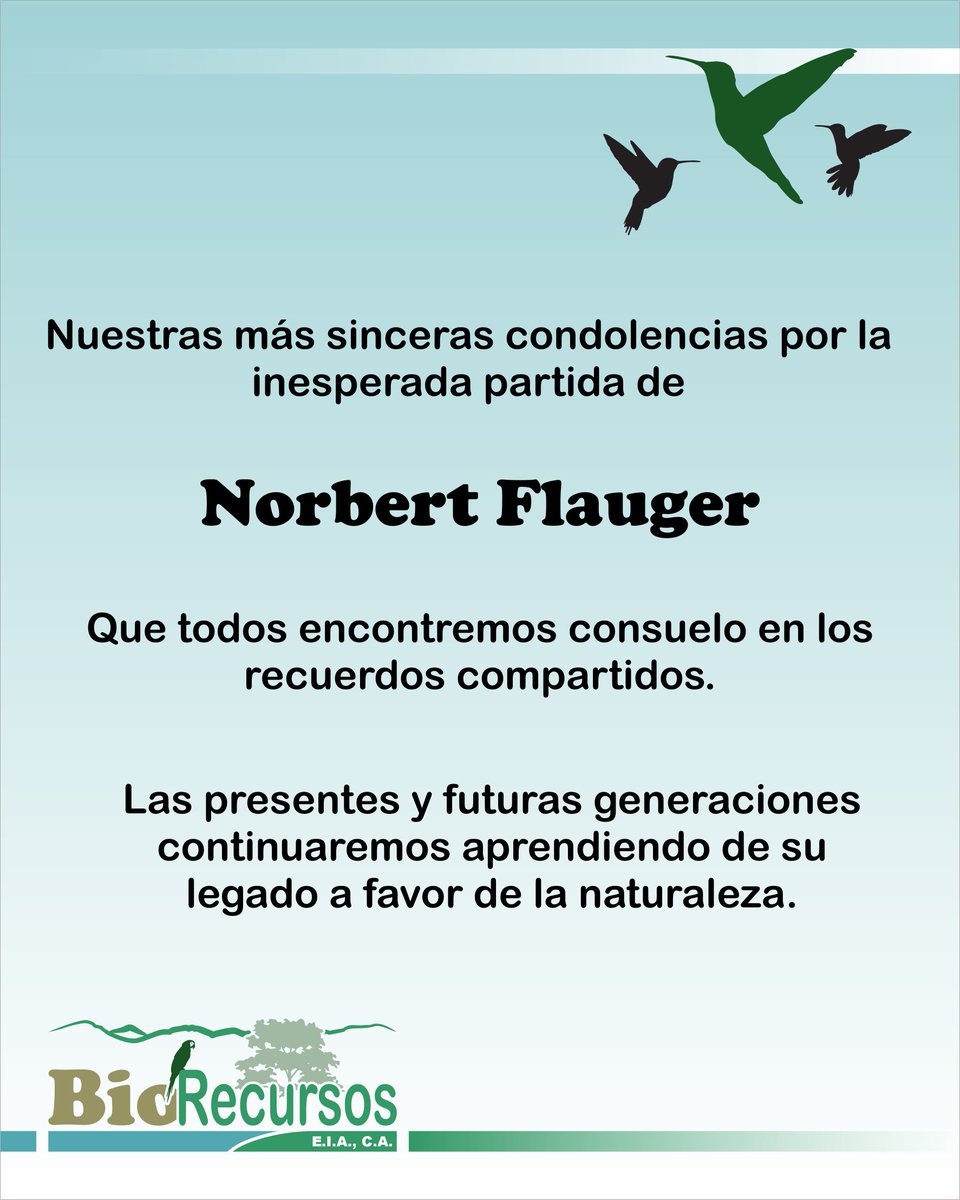 Su legado es grandioso y trascendental, incluso en las generaciones que no lo conocieron ni conocerán, pero que si lo tendrán como referente ejemplar de lo que es la gestión ambiental en tierras privadas y la restauración de ecosistemas con verdaderos criterios ecológicos.