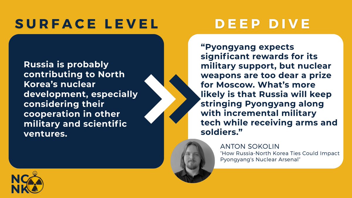 Myth, busted!💥 Testing the notion that #Russia is helping grow #NorthKorea’s nuclear arsenal, <a href="/nknewsorg/">NK NEWS</a>'s Anton Sokolin (<a href="/AntonSokol11804/">Anton Sokolin</a>) instead claims that further advancement poses a threat to Russian interests. ➡️ bit.ly/45sFhgq