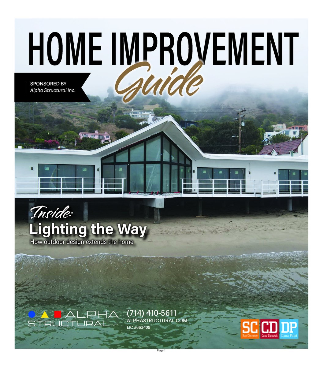 Our new Home Improvement Guide is out now! From the best home improvement businesses to landscaping do’s and don’ts, SC Times has you covered when it comes to making your house a home! Find stories inside our latest issue. Read and subscribe for FREE at sanclementetimes.com.