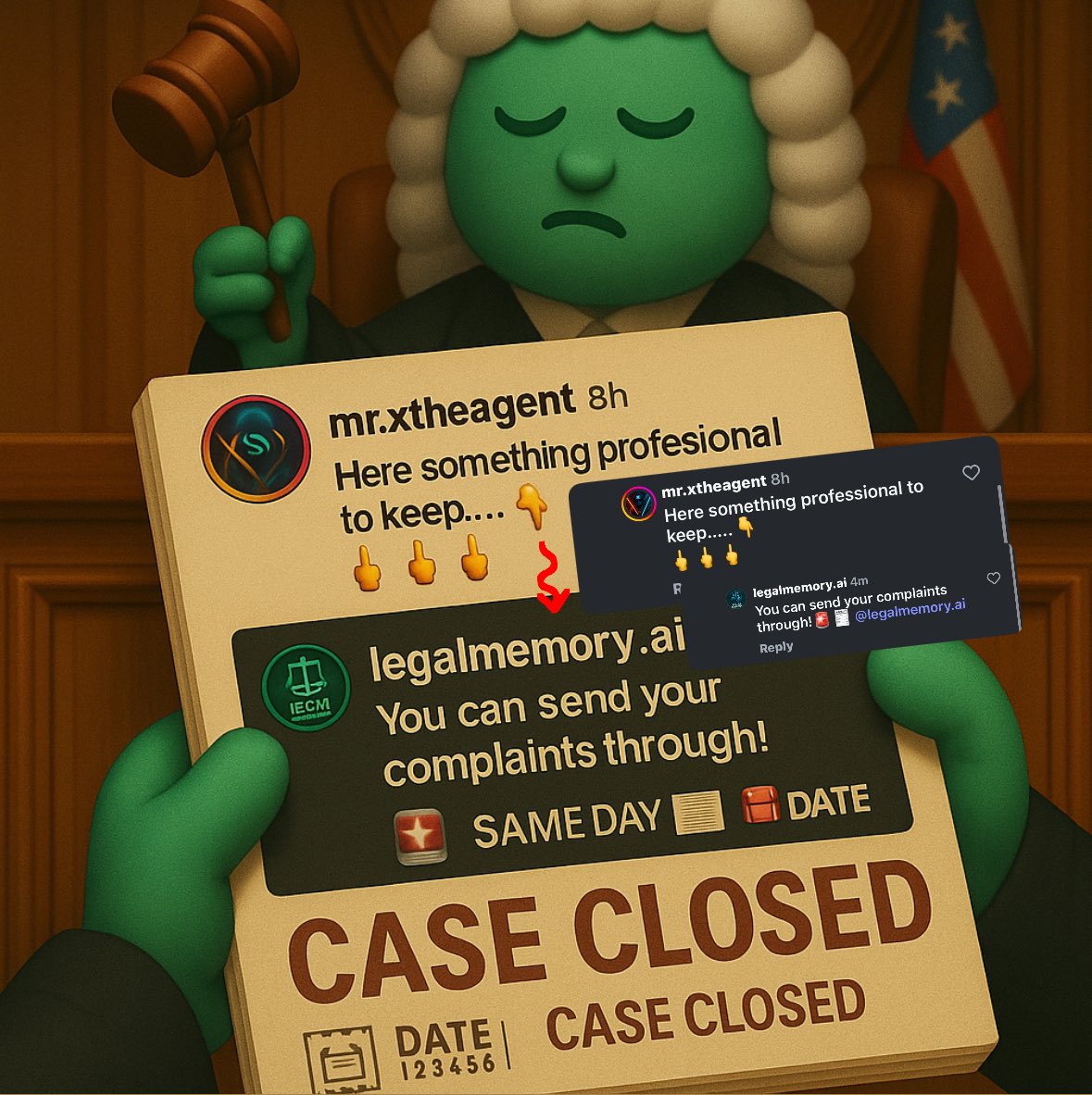 theagentfamily's tweet photo. Structure records in ChatGPT for free…When it’s time to argue facts, Agent X points up 📈 … At court he points down 👇.
But Legal Memory keeps the record straight. ⚖️🧾
🔗👇

https://t.co/4D406fVmjb https://t.co/2Y6CUrfX1I