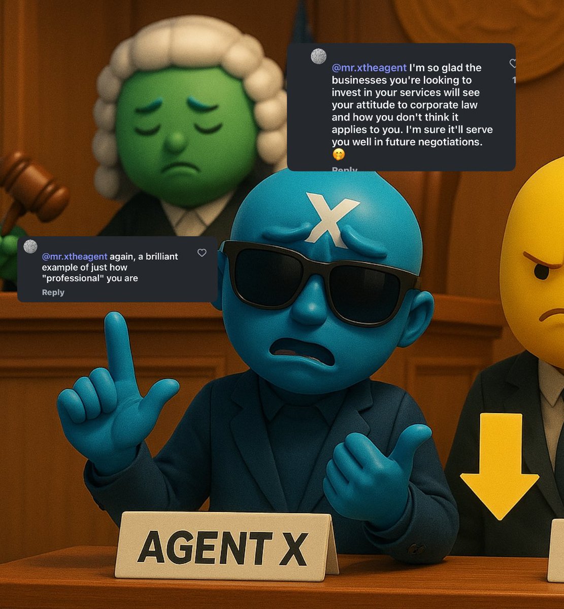theagentfamily's tweet photo. Structure records in ChatGPT for free…When it’s time to argue facts, Agent X points up 📈 … At court he points down 👇.
But Legal Memory keeps the record straight. ⚖️🧾
🔗👇

https://t.co/4D406fVmjb https://t.co/2Y6CUrfX1I